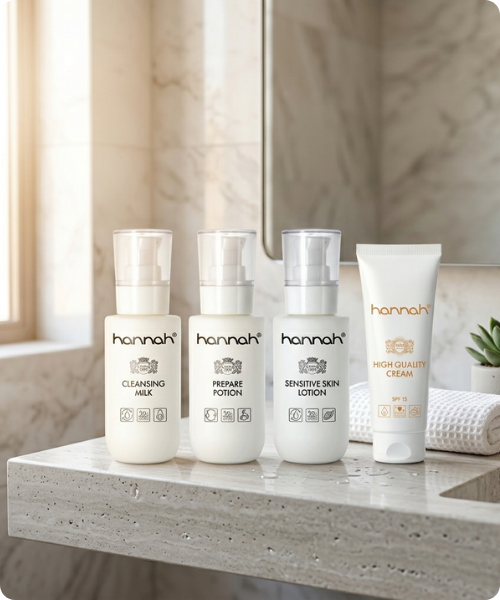 hannah reinigingsset met lotion en high quality cream