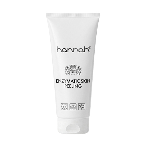 witte flacon enzymatic skin peeling op een witte achtergrond staand
